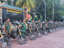 Peduli Rakyat Korem 031/WB Salurkan Bantuan 500 Paket Sembako HUT Ke – 80 TNI