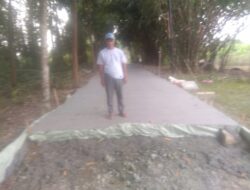 Pembangunan Jalan Baru : Di Kampung Leles Disambut Antusias oleh Warga