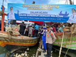 Polsek Kronjo : Gelar Pengamanan Terpadu Saat Gubernur Banten Sambangi TPI Kronjo