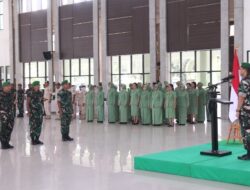 Kasdam XIX/Tuanku Tambusai Pimpin Upacara KORPS Kenaikan Pangkat Perwira Menengah