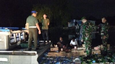 Kodim 0316/Batam Gagalkan Penyelundupan Puluhan Ton Sembako di Pelabuhan Haji Sage