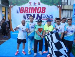Korem 031/WB Ikut Meriahkan Brimob Run di Mapolda Riau
