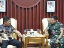 Perkuat Silaturahmi, Danpuslatpur Kodiklatad Kunjungi Pemkab OKU Timur