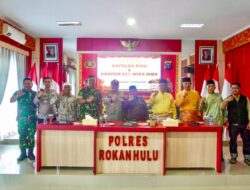 Danrem 031/Wira Bima Bersama Kapolda Riau dan Tokoh Masyarakat Sepakat Jalan Damai Solusi Terbaik Penyelesaian Sengketa Lahan di Rantau Kasai Kab.Rohul