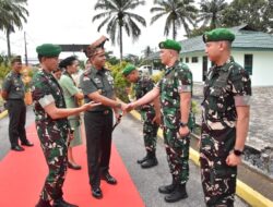 Kunjungan Kerja Danrem 031/WB ke Kodim Kampar dan Yonif 132 dalam Rangka upaya Pembinaan Satuan