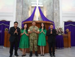 Danrem 031/WB Brigjen TNI Dr. Agustatius Sitepu. S.Sos.,M.Si.,M.Han Ajak Jemaat GBKP Sektor Pekanbaru Jaga Kondusivitas dan Dukung Pembangunan