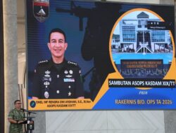 Kodam XIX/Tuanku Tambusai Gelar Rakernis Bidang Operasi TA 2026, Perkuat Perencanaan dan Pelaksanaan Tugas 