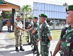 Kompi Senapan Yonif 132/BS Dikunjungi Danrem 031/WB Brigjen TNI Dr. Agustatius Sitepu, S.Sos., M.Si., M.Han, Tekankan Disiplin dan Kedekatan dengan Rakyat