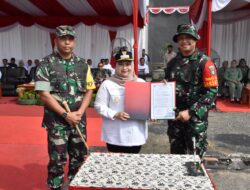 Danrem 031/WB Brigjen TNI Dr. Agustatius Sitepu, S.Sos., M.Si., M.Han Tekankan Gotong Royong dalam Pembukaan TMMD ke-128 Kodim Bengkalis