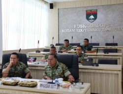 Pangdam Kodam XIX Tuanku Tambusai Hadiri Vidcon KDKMP, Tegaskan Tindak Lanjut Arahan Pimpinan TNI