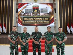 Kodam XIX Tuanku Tambusai Perkuat Implementasi Kebijakan melalui Sosialisasi Tiga Perkasad Tahun 2026