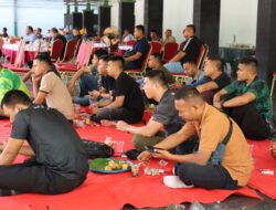 Kodam XIX Tuanku Tambusai Nobar Laga Argentina vs Swiss, Semangat Kebersamaan Warnai Pendopo Makodam