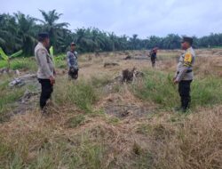 Lahan Jagung 2 Hektare Mulai Dibersihkan, Polisi Kawal Program Ketahanan Pangan di Rohil