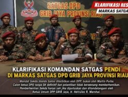 Dansatgas Pendi Klarifikasi Keputusan Ketua DPD GRIB  dan Minta DPP Turun Tangan