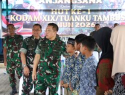 HUT Ke-1 Kodam XIX Tuanku Tambusai, Pangdam Berbagi Kebahagiaan Bersama Anak Panti Asuhan