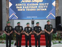 Kodam XIX Tuanku Tambusai Gelar Sertijab Asintel dan Kakesdam, Tradisi Satuan Berlangsung Khidmat