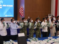 Pangdam XIX Tuanku Tambusai Hadiri Pemusnahan 1,3 Ton Ketamin Hasil Pengungkapan MV King Sun