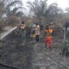 Karhutla Bakar 2 Hektare Lahan, Kodam XIX Tuanku Tambusai Perkuat Pemadaman