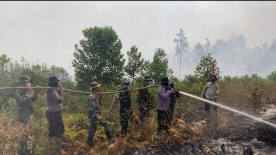 Enam Titik Karhutla Ditangani, Kodam XIX/Tuanku Tambusai Perkuat Pemadaman di Lahan Gambut
